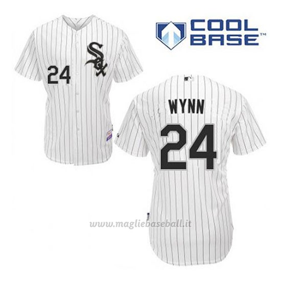 Maglia Baseball Uomo Chicago White Sox 24 Early Wynn Bianco 1ªCool Base
